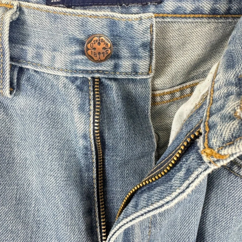 OshKosh Bgosh Vtg Mens 30x30 Blue Denim Straight Leg Workwear Jeans Medium Wash‎